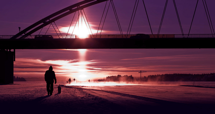 Bergnäsbron vinter