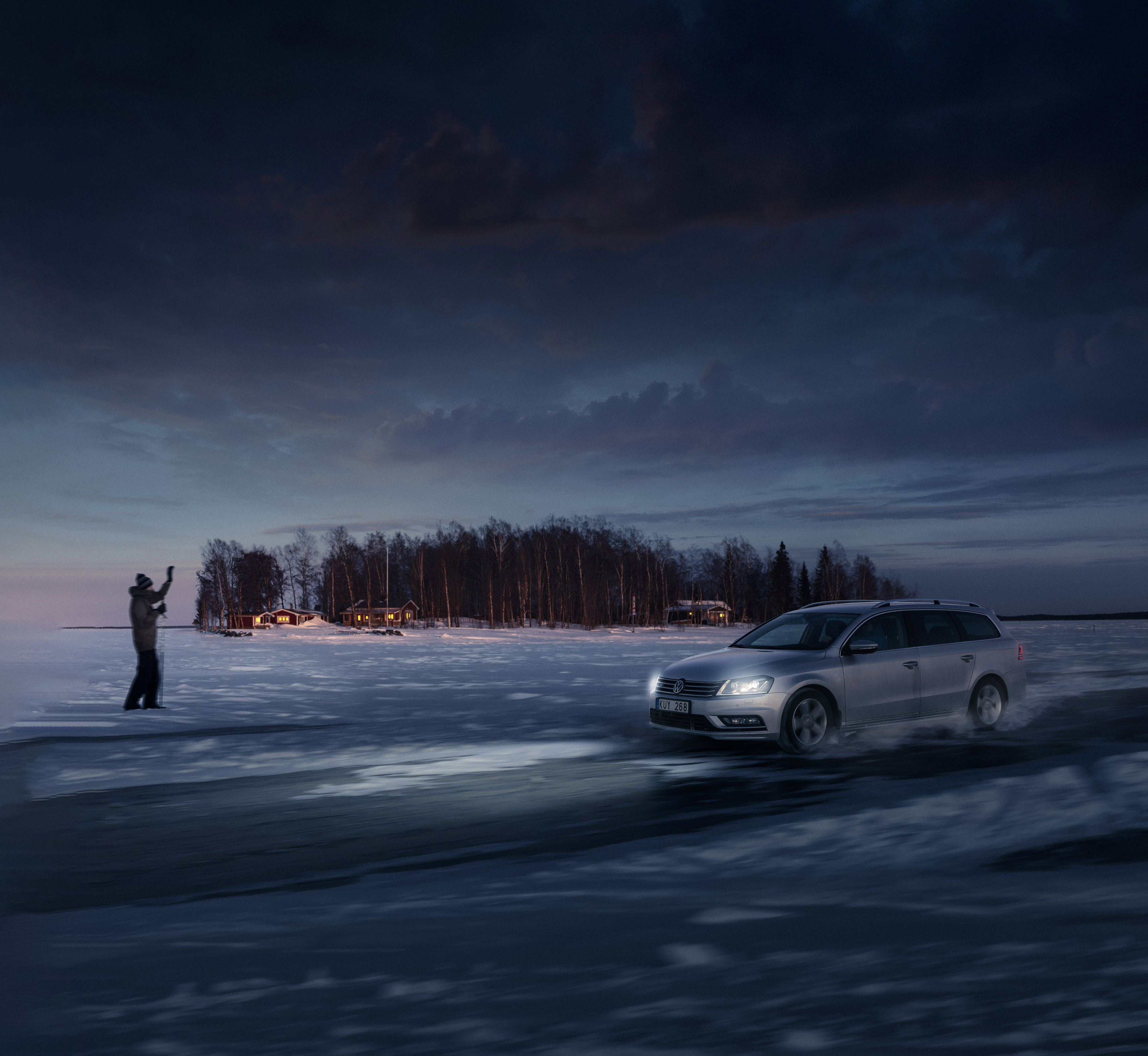 LEAB Car On Ice Road